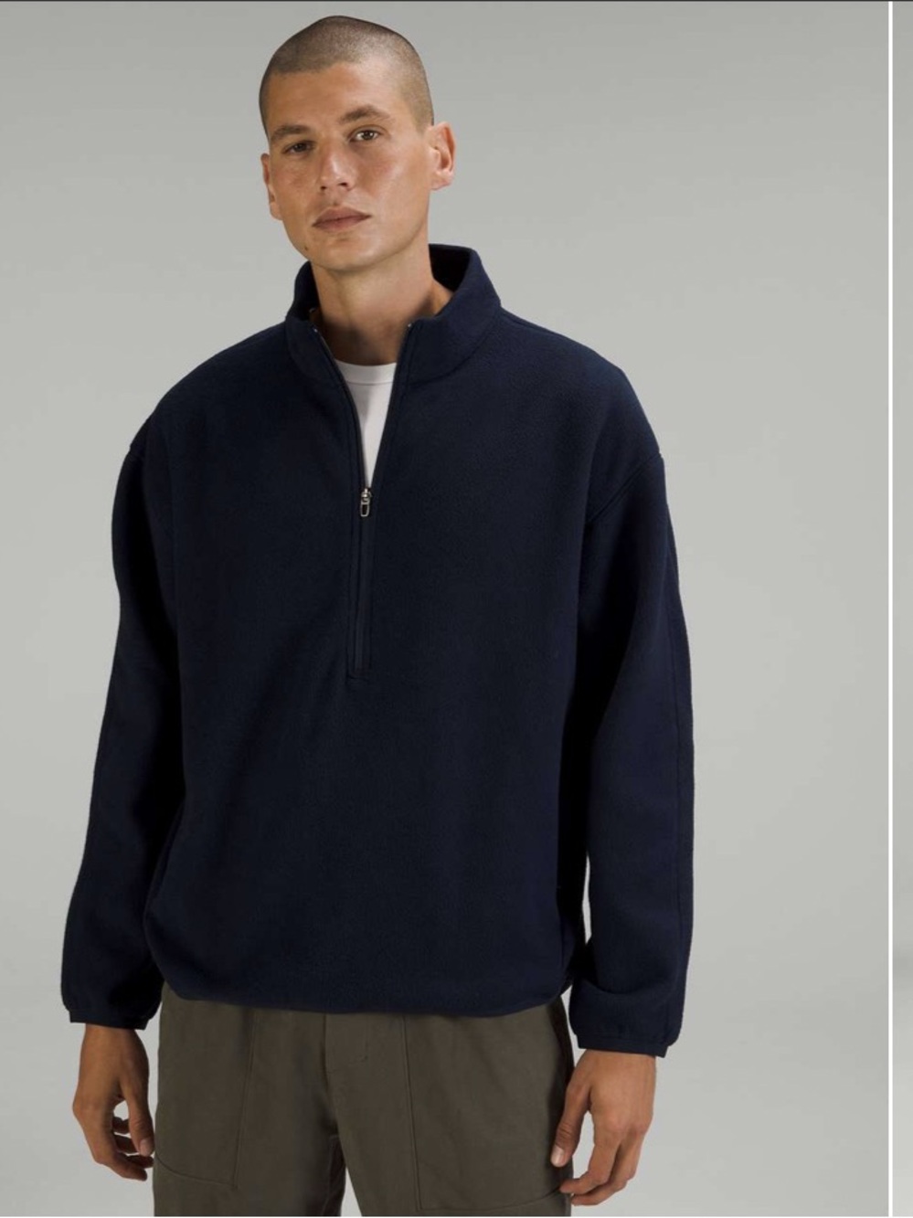 Lululemon Oversized-Fit Fleece Half
Zip
True Navy Small